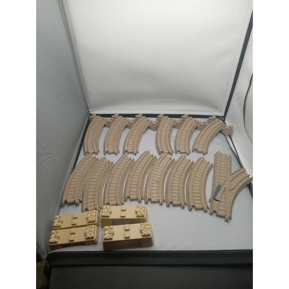 Thomas & Friends Trackmaster Train Tan Curved Riser Tracks And‎ More 18 Items